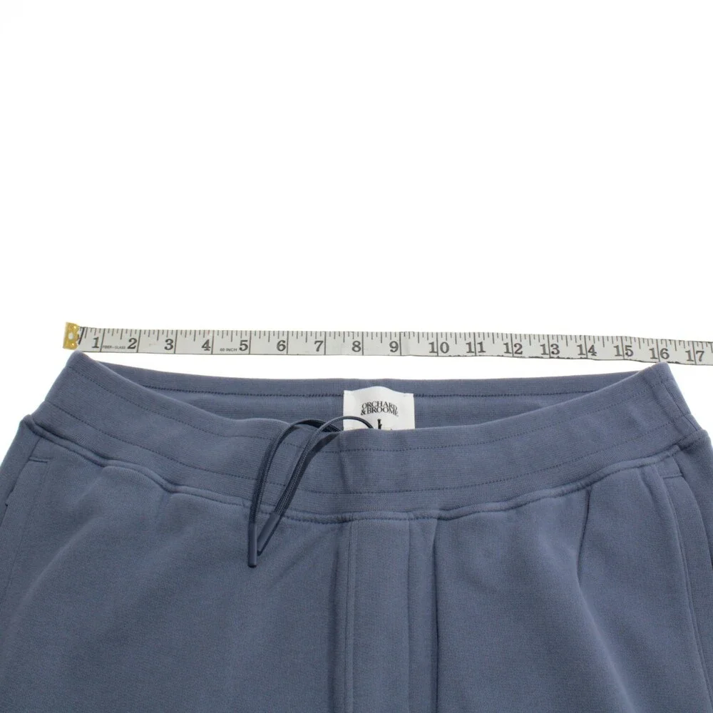 Orchard & Broome NWT Jogger Sweatpants Size L Clinton in Denim Blue Cotton